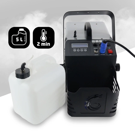 Zestaw: Wytwornica dymu mgły Haze 1500 Firefog+ płyn do dymu 1l