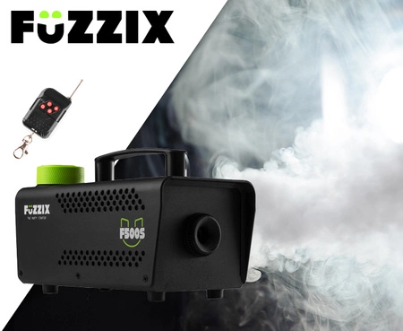 Zestaw: Wytwornica dymu 500W F500S Fuzzix+ płyn do dymu 250ml gratis+ płyn do dymu 5l