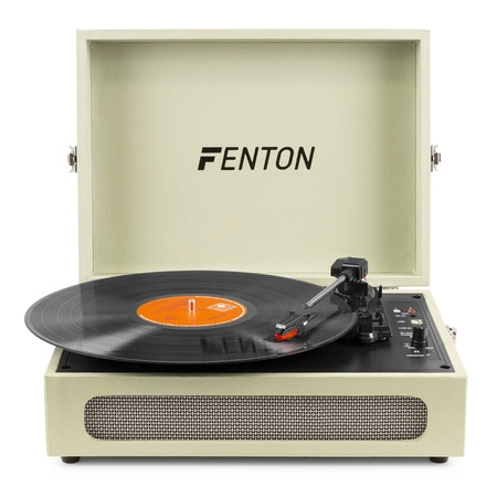 Gramofon w walizce RP118C Fenton wejście/wyjście BT zielony