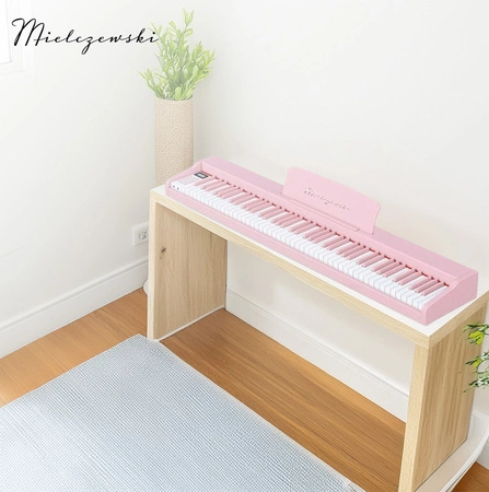 Pianino cyfrowe dynamiczne TIENTO różowe Mielczewski