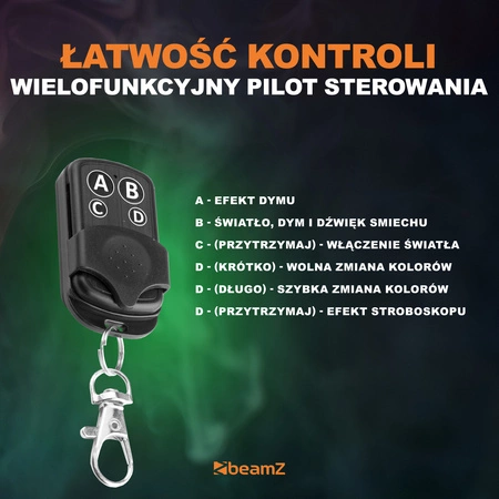 Zestaw Imprezowy: Dyniowa wytwornica dymu z efektami świetlnymi LED