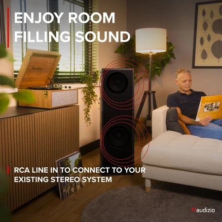 Gramofon RETRO stojący ze zdejmowanymi nogami Audizio Fremont BT