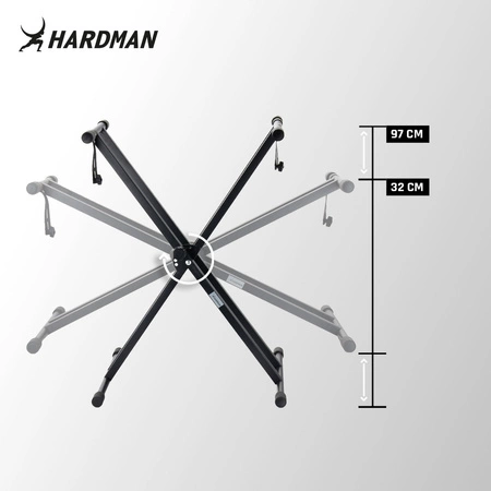 Podwójny statyw pod keyboard 32-97cm HR-DBKS2 Hardman