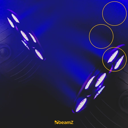 Reflektor Party Par bateryjny 6X 2W RGB Beamz