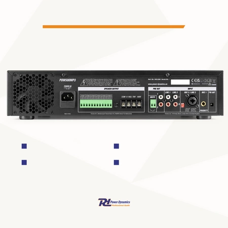 Zestaw nagłośnienia kolumnowego 100V Power Dynamics biały