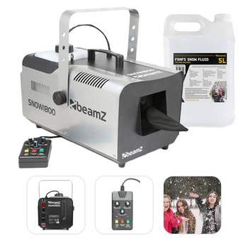 Zestaw: Wytwornica śniegu 1800W SNOW1800+ płyn do śniegu 5l