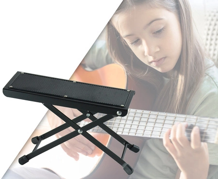 Podnóżek gitarowy regulowany stalowy Hardman