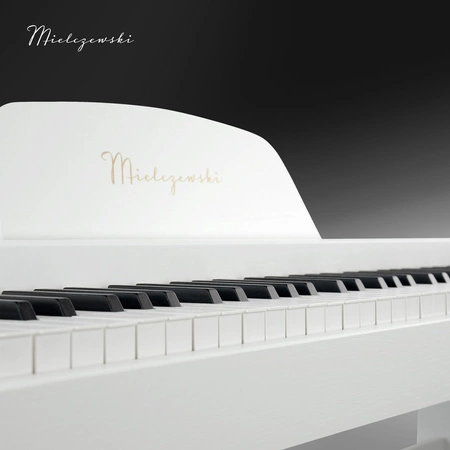 Pianino cyfrowe 88 dynamicznych klawiszy ze statywem ARIA II białe Mielczewski