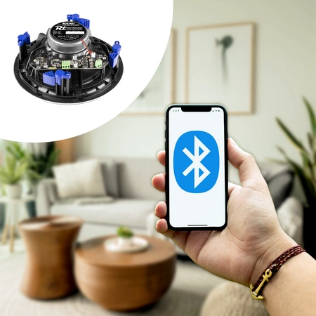 Niskoprofilowy głośnik sufitowy 1szt NCBT601 BT 6,5" biały