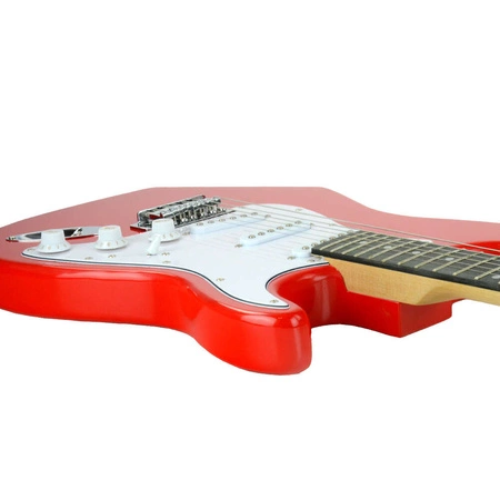 Gitara elektryczna - kompletny zestaw -Golden Guitar STEG-20 Czerwona Stratocaster