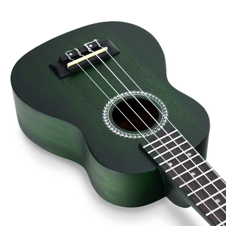 Zestaw: Ukulele sopranowe 21" HRF21 zielone+ akcesoria Golden Guitar