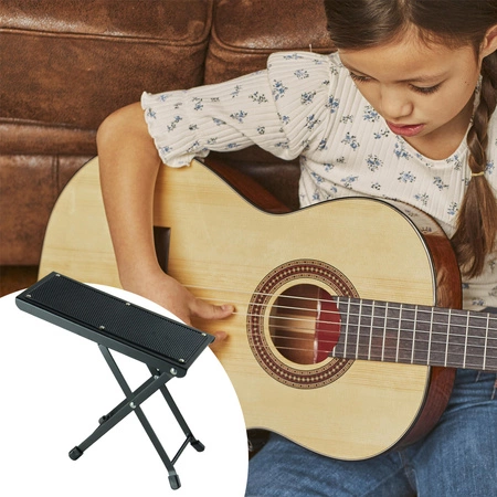 Podnóżek gitarowy regulowany stalowy Hardman