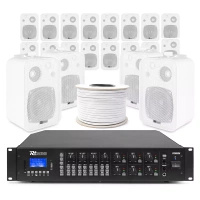 6 strefowy system instalacyjny z białymi głośnikami 20 x 4" BV40W