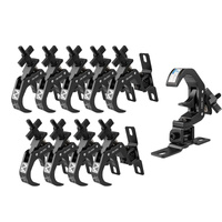 Zestaw 10x Zacisk spustowy BC50B-75M  Czarny Beamz