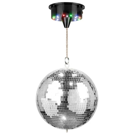 Zestaw: Kula lustrzana 30cm+ napęd bateryjny LED Fuzzix