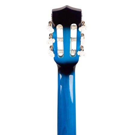 Gitara klasyczna 3/4 dla dziecka młodzieżowa SoloArt Max niebieska+ akcesoria