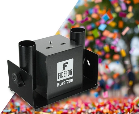 Podwójna elektryczna wyrzutnia konfetti pilot BLAST200 Firefog