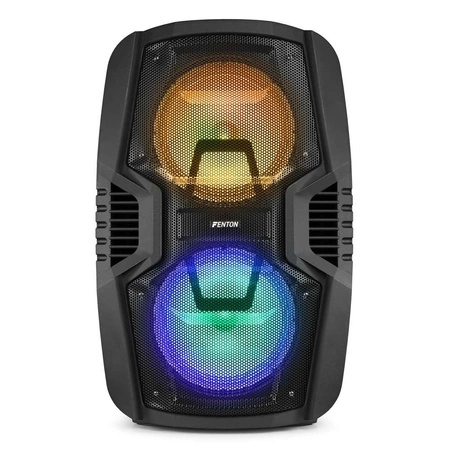 Głośnik mobilny Fenton 2x 10" FT210LED, zestaw karaoke z Bluetooth - 700W