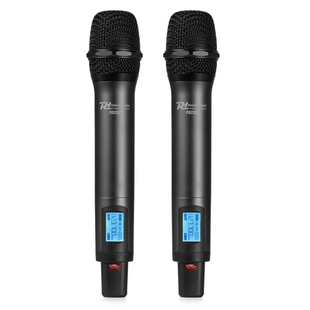 Zestaw mikrofonowy 2x 80 kanałowy UHF PD220 Power Dynamics