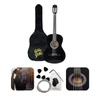 Zestaw: Gitara klasyczna 4/4 38 kolor czarny GK38CZ Golden Guitar+ pokrowiec+ tuner+ struny+ kostki