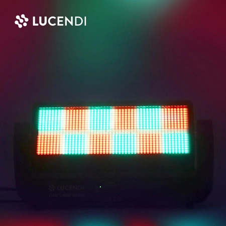 Stroboskop LED RGBW reflektor dyskotekowy STAGE STROBE 2000MH Lucendi
