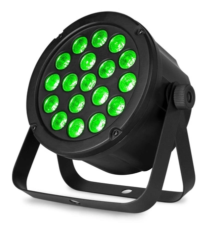 Reflektor LED Slim PAR45 18X 3W 3w1 RGB DMX BeamZ