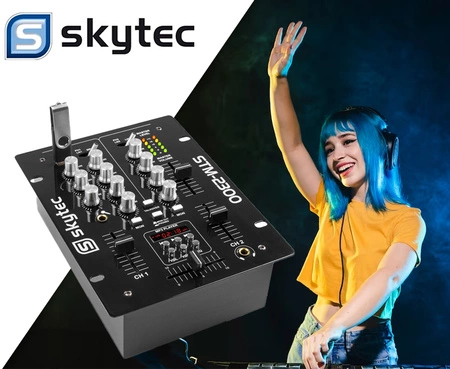 Mikser 2-kanałowy USB MP3 STM-2300 Skytec