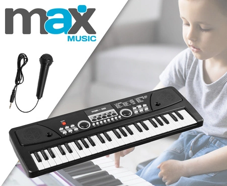 Keyboard dla dziecka 49 klawiszy akumulator/ mikrofon KD49 Max