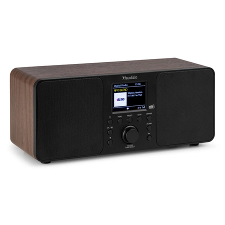 Radio cyfrowe Genua DAB+ FM stereo Audizio brązowe