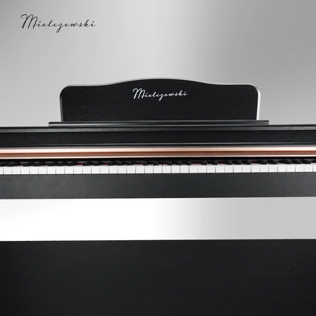 Pianino cyfrowe ze statywem 88 dynamicznych klawiszy NOCTURNO czarne Mielczewski