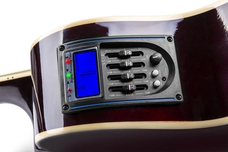 Zestaw: Gitara elektroakustyczna ShowKit Max naturalna+ wzmacniacz+ akcesoria