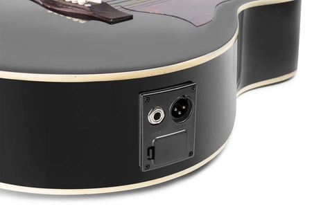 Zestaw: Gitara elektroakustyczna ShowKit Max czarna+ wzmacniacz+ akcesoria