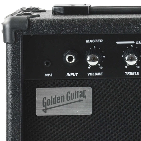 Gitara basowa - kompletny zestaw - Golden Guitar PBGB-40 kolor Natural