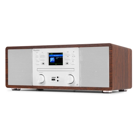 Radio internetowe Avola CD/BT/DAB+/WIFI ciemne drewno Audizio