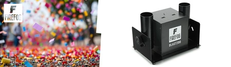 Podwójna elektryczna wyrzutnia konfetti pilot BLAST200 Firefog
