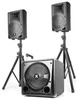 Zestaw nagłośnieniowy 2.1 2x kolumna 8'' subwofer 12'' statywy Vonyx