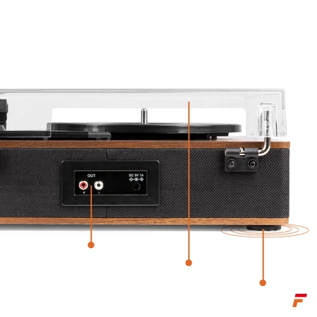 Gramofon RP161 Fenton HQ BT brązowy