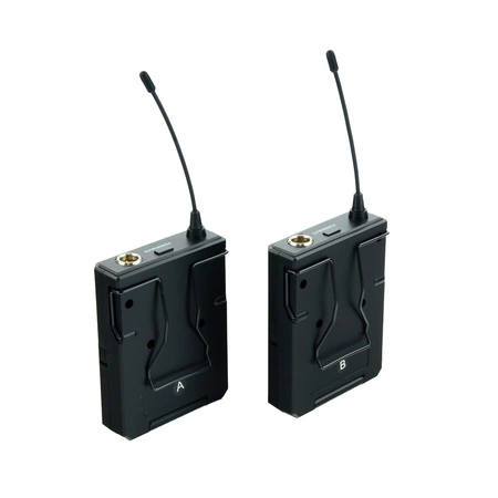 Zestaw mikrofonów bezprzewodowych UHF 2x nagłowny bodypack krawatowy Audioport SU-750BP