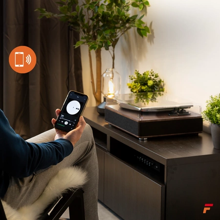 Gramofon RP161 Fenton HQ BT brązowy