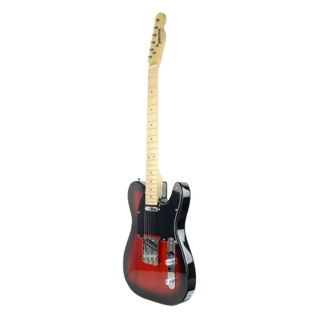 Gitara elektryczna - kompletny zestaw -Golden Guitar TEEG-30 Czarno-czerwona Telecaster