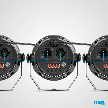 Reflektor PartyPar 12x1W RGBW DMX Max