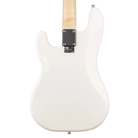 Zestaw; Gitara elektryczna basowa GigKit biała+ wzmacniacz statyw akcesoria