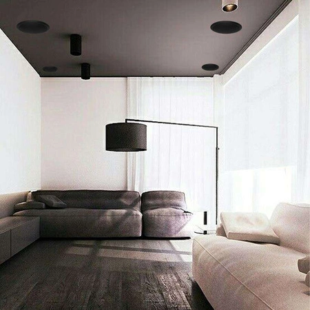 Głośnik sufitowy niskoprofilowy 100V 8" 40W czarny NCSP8