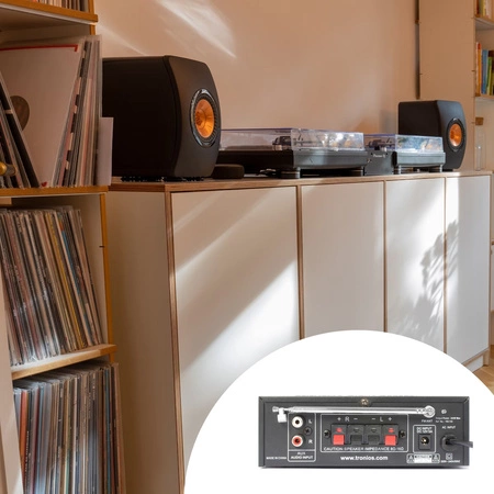 Wzmacniacz 2x 40W FM USB SD SkyTronic AV360