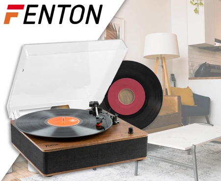Gramofon RP161 Fenton HQ BT brązowy