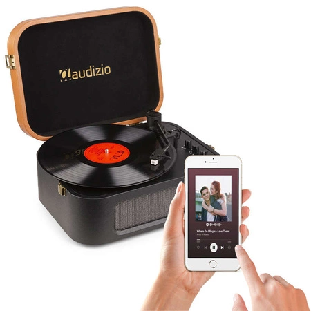 Gramofon w walizce RP315 Audizio HQ BT czarny