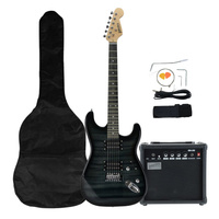 Gitara elektryczna - kompletny zestaw -Golden Guitar STEG-35 Czarny
