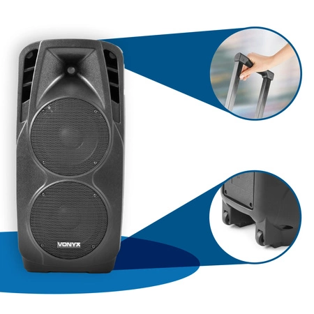 Kolumna aktywna 2x10'' 1000W BT SPX-PA9210 Vonyx