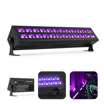 Belka listwa ultrafiolet BUV243 DMX 2x12 diody LED Beamz