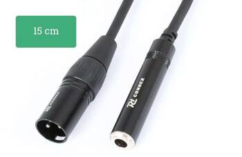 Cable Converter XLR [M] - Jack 6,3 Mono [F] 15cm